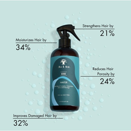 Восстанавливающая вода для волос Bond Water 16 унций с морингой, амлой и керамидами As I Am
Восстанавливающая вода для волос Bond Water 16 унций с морингой, амлой и керамидами As I Am
