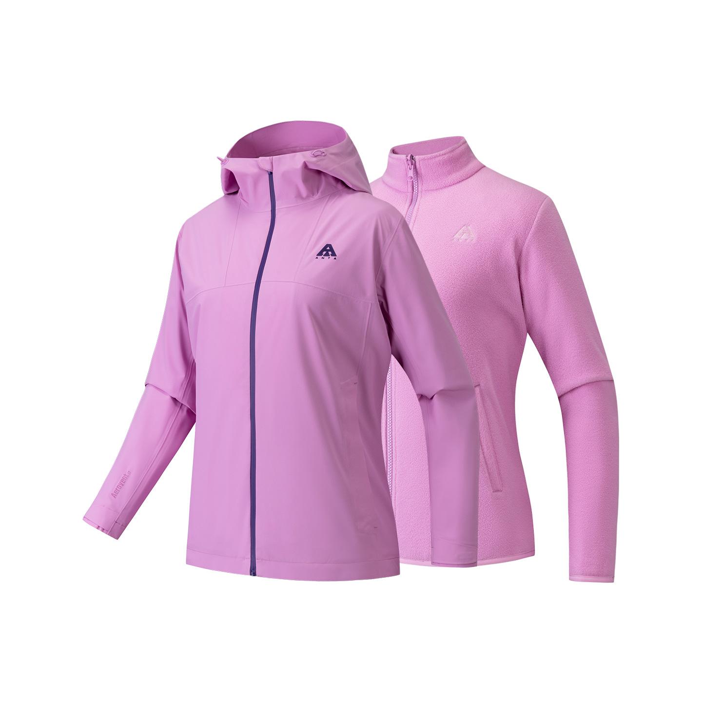 ANTA Женская ветровка непромокаемая, Women's Pink Purple-2
ANTA Женская ветровка непромокаемая, Women's Pink Purple-2