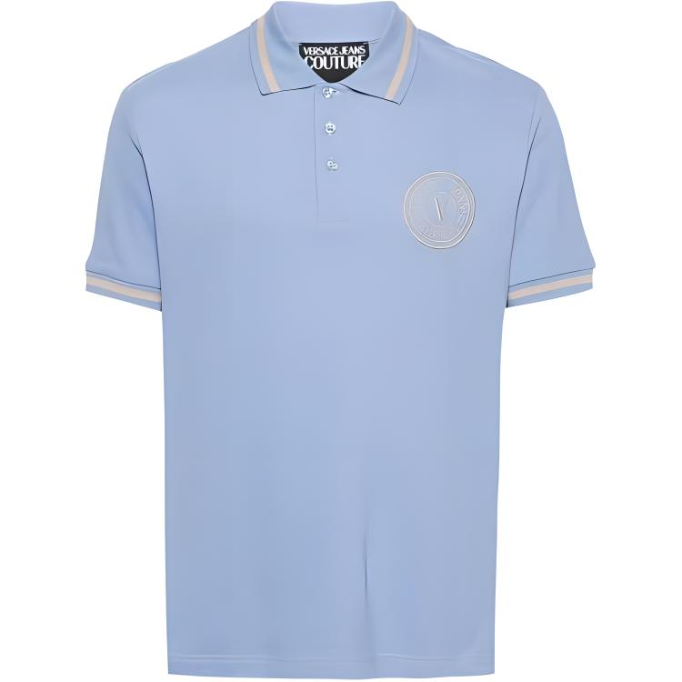 Поло с вышитым логотипом VERSACE JEANS COUTURE, синий
Поло с вышитым логотипом VERSACE JEANS COUTURE, синий