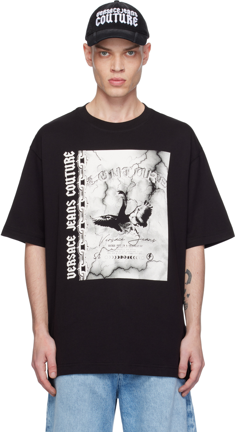 Футболка с трафаретной печатью Versace Jeans Couture
Футболка с трафаретной печатью Versace Jeans Couture