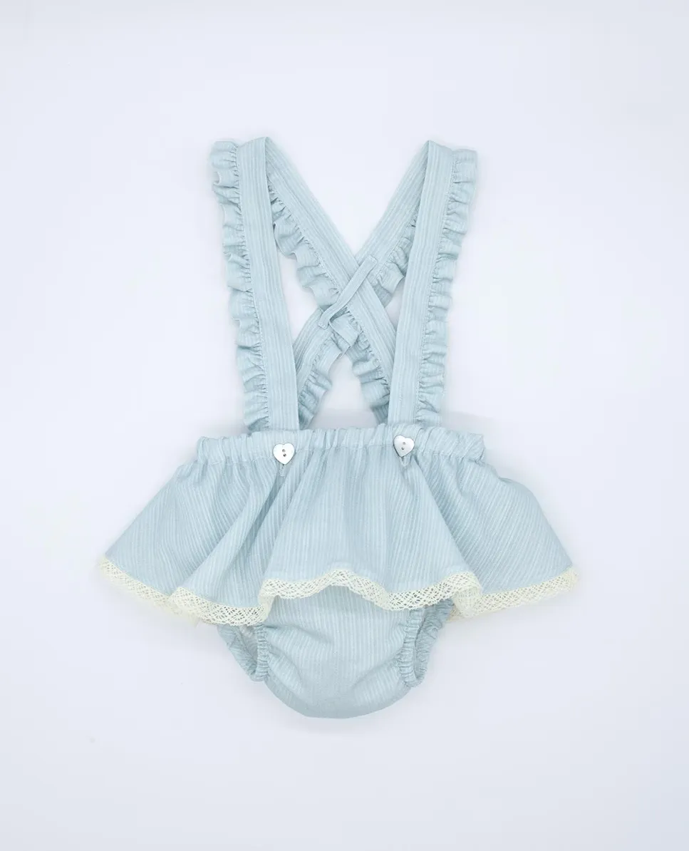 Юбка из хлопка для девочки с подтяжками Fina Ejerique, светло-голубой
Юбка из хлопка для девочки с подтяжками Fina Ejerique, светло-голубой