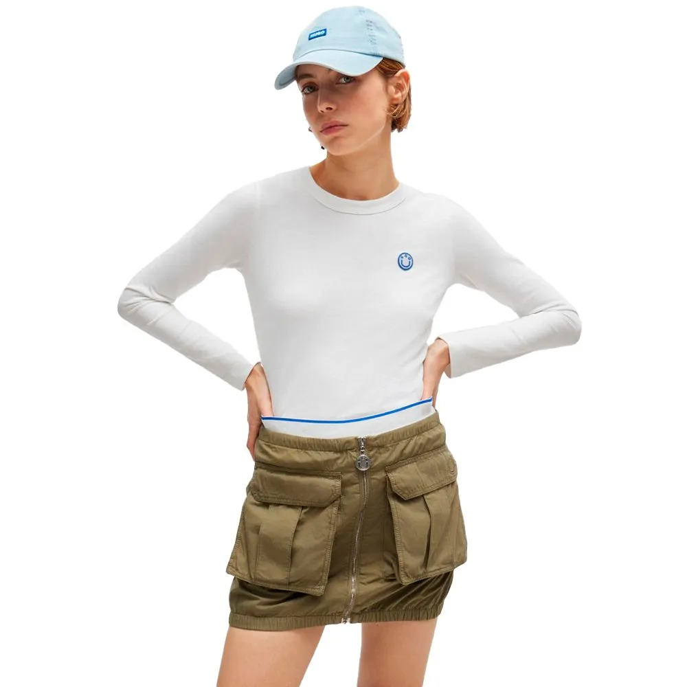 Футболка HUGO Daliria 10258980 BLUE, белый
Футболка HUGO Daliria 10258980 BLUE, белый