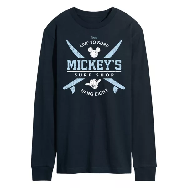 Мужская футболка с принтом Mickey Surf Shop Disney, синий 
Мужская футболка с принтом Mickey Surf Shop Disney, синий