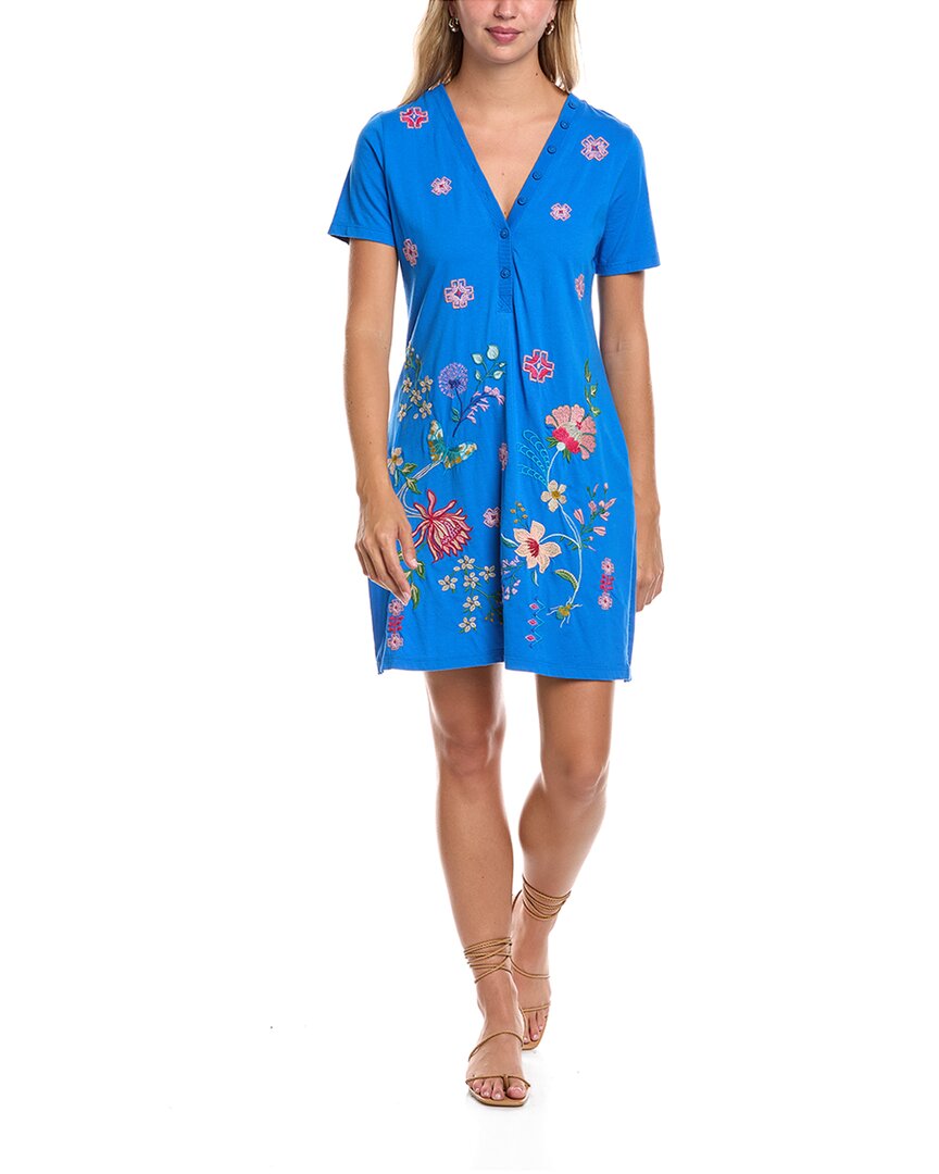 Джонни Вас Платье-рубашка с воротником на пуговицах Johnny Was, синий
Джонни Вас Платье-рубашка с воротником на пуговицах Johnny Was, синий