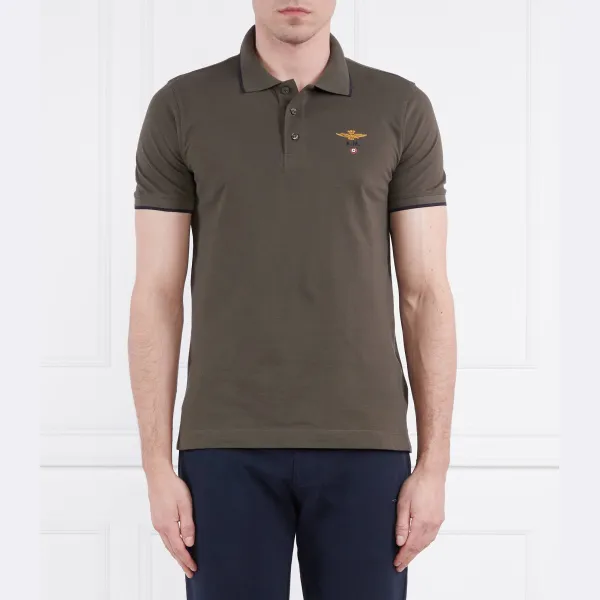 Рубашка поло стандартного кроя Aeronautica Militare, зеленый
Рубашка поло стандартного кроя Aeronautica Militare, зеленый