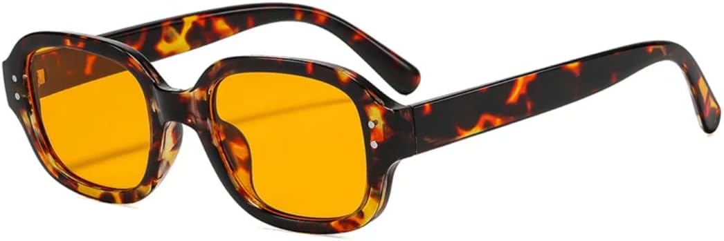 Винтажные квадратные солнцезащитные очки с заклепками для женщин, модные очки конфетных цветов, защита от УФ-излучения UV400 для мужчин, прозрачная оправа TVTBBVV, Leopard Orange
Винтажные квадратные солнцезащитные очки с заклепками для женщин, модные очки конфетных цветов, защита от УФ-излучения UV400 для мужчин, прозрачная оправа TVTBBVV, Leopard Orange