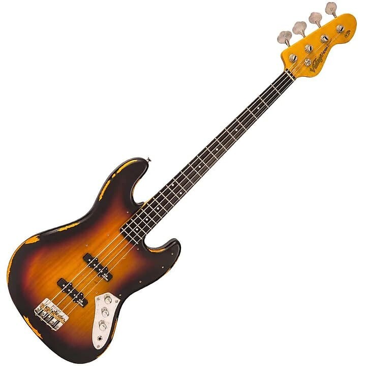 Басс гитара Vintage Icon V74MRJP Distressed Finish Fretless Sunset Sunburst
Басс гитара Vintage Icon V74MRJP Distressed Finish Fretless Sunset Sunburst