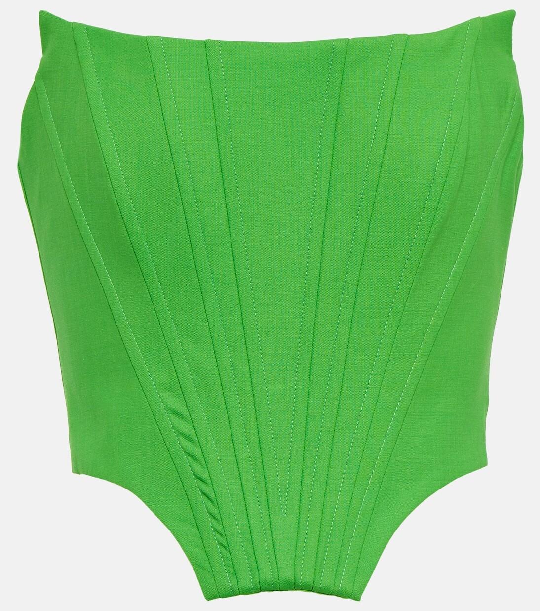 Топ-бюстье из смесовой шерсти Giuseppe di Morabito, Shocking Green
Топ-бюстье из смесовой шерсти Giuseppe di Morabito, Shocking Green