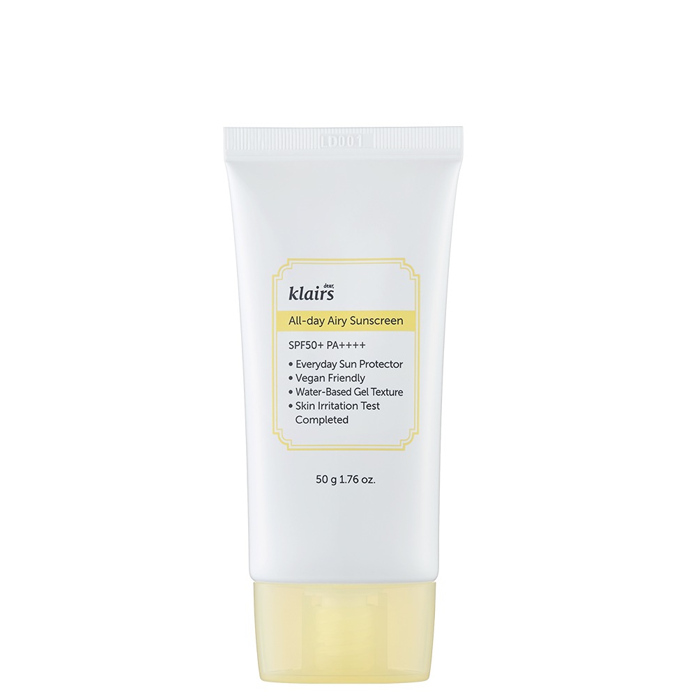 Солнцезащитный крем all-day airy sunscreen Dear Klairs, вес 50 гр.
Солнцезащитный крем all-day airy sunscreen Dear Klairs, вес 50 гр.