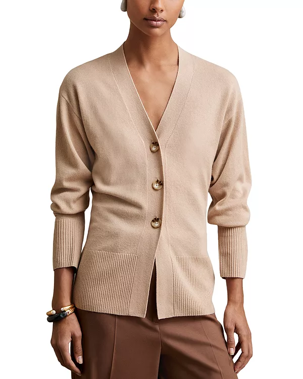 Приталенный кардиган Reiss, бежевый
Приталенный кардиган Reiss, бежевый