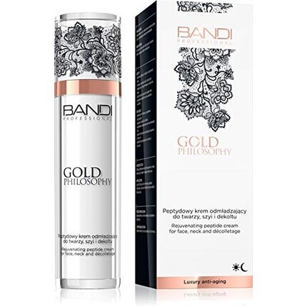 Bandi Gold Philosophy Пептидный омолаживающий крем для лица, шеи и декольте
Bandi Gold Philosophy Пептидный омолаживающий крем для лица, шеи и декольте