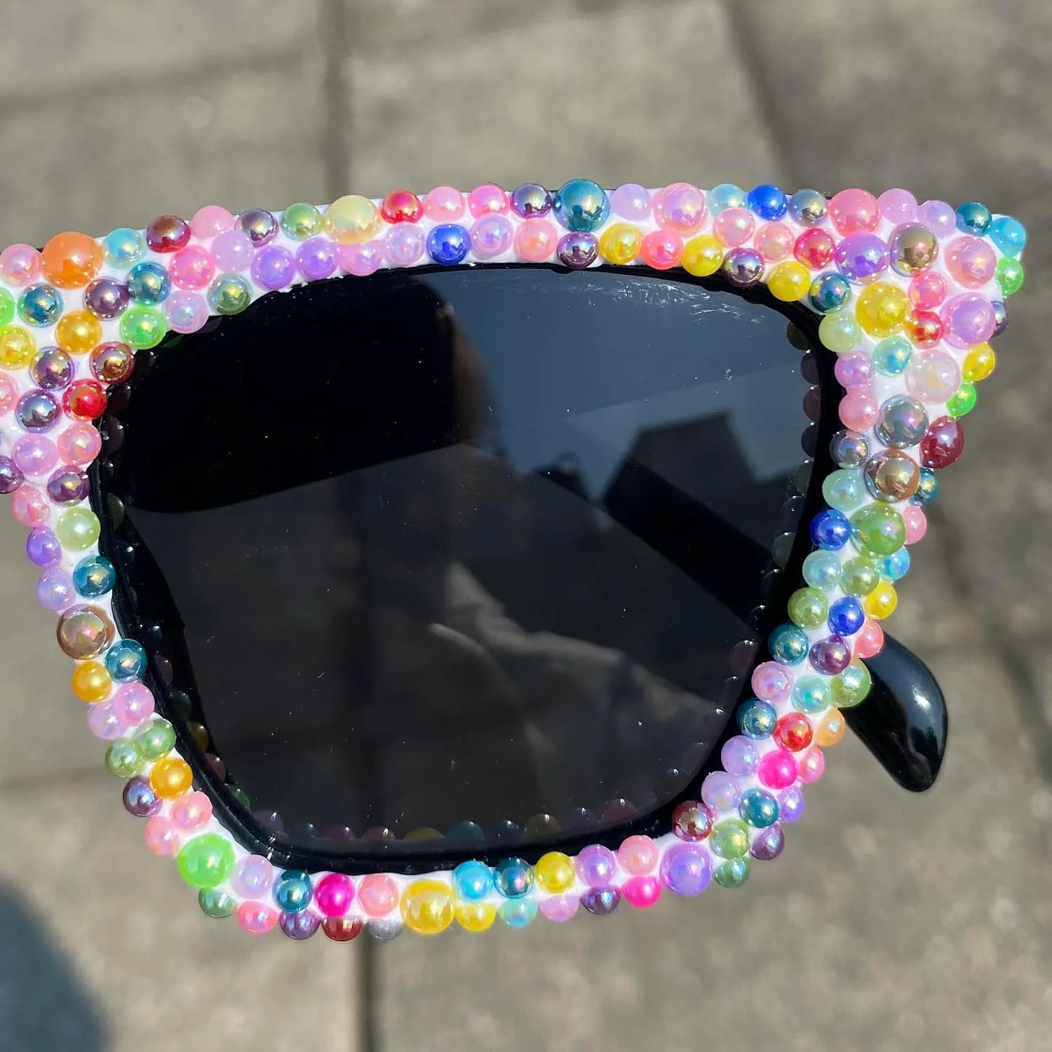 Модные квадратные солнцезащитные очки с бриллиантами для женщин, милые, блестящие, винтажные, в форме кошачьего глаза, с жемчужными стразами mincl, Black
Модные квадратные солнцезащитные очки с бриллиантами для женщин, милые, блестящие, винтажные, в форме кошачьего глаза, с жемчужными стразами mincl, Black