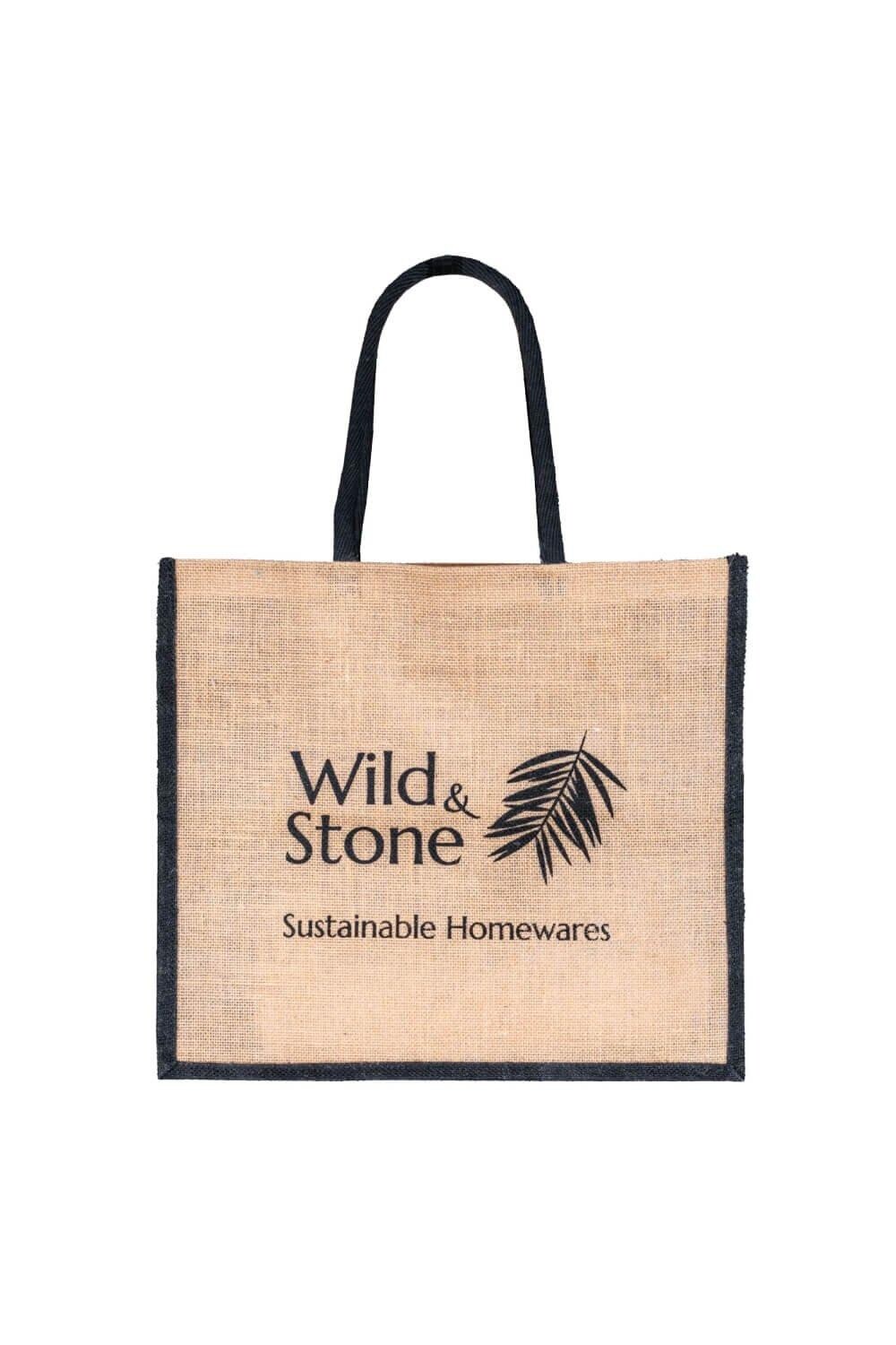 Джутовая сумка для покупок из мешковины Wild & Stone, коричневый 
Джутовая сумка для покупок из мешковины Wild & Stone, коричневый