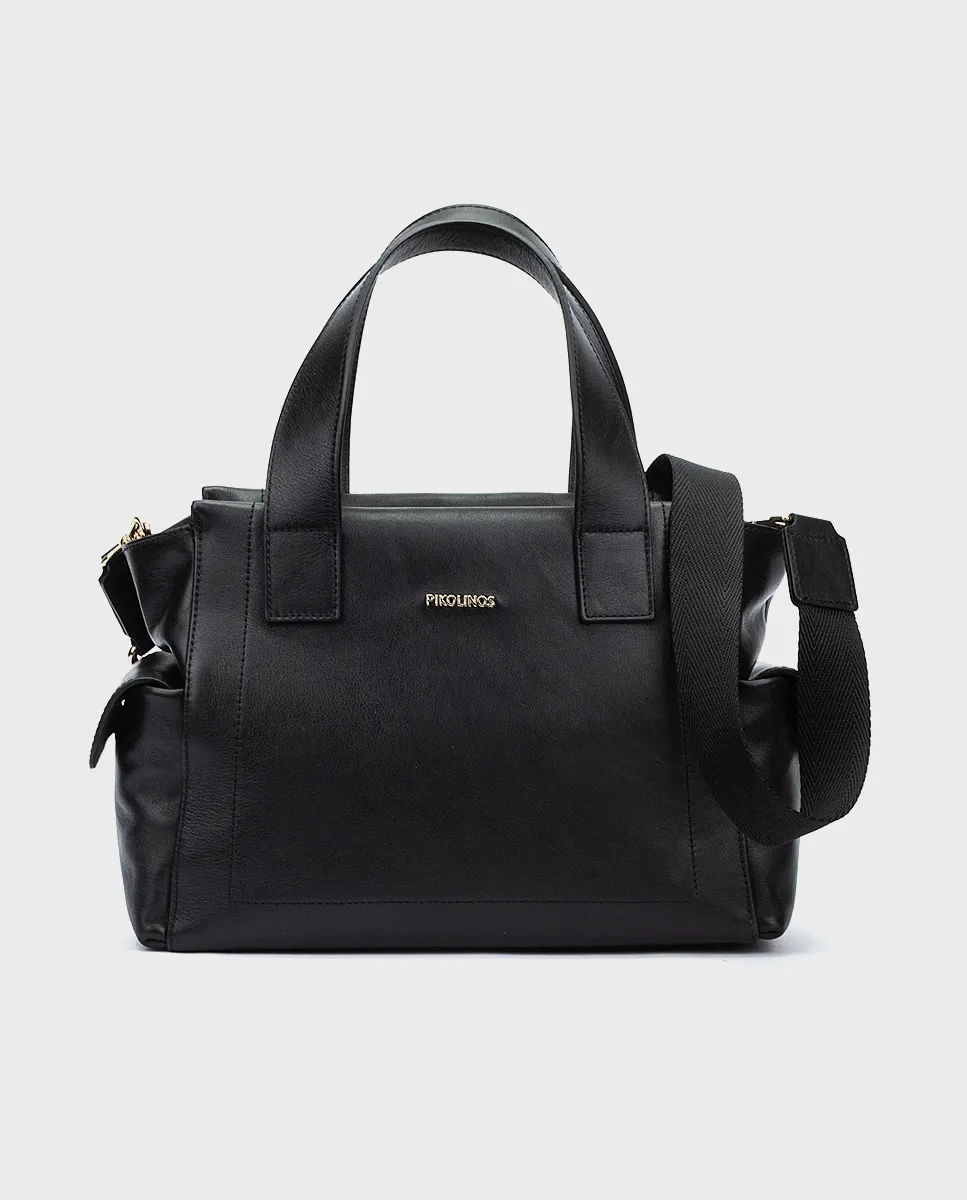 Женская кожаная сумка через плечо с застежкой-молнией и двойной ручкой Pikolinos, черный
Женская кожаная сумка через плечо с застежкой-молнией и двойной ручкой Pikolinos, черный