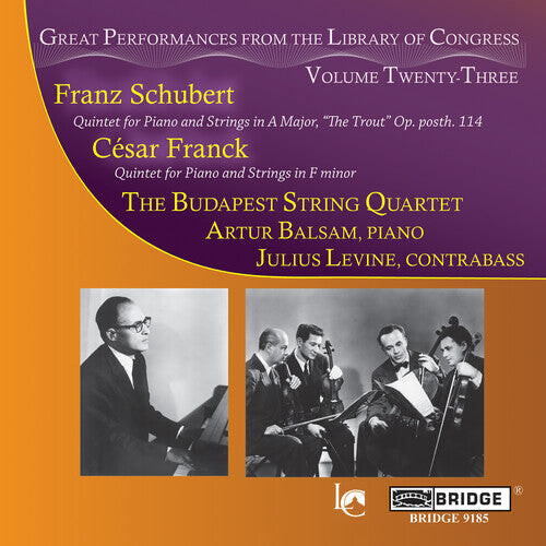 CD диск Schubert / Franck / Budapest String Quartet: Great Performances from the Library of Congress 23
CD диск Schubert / Franck / Budapest String Quartet: Great Performances from the Library of Congress 23