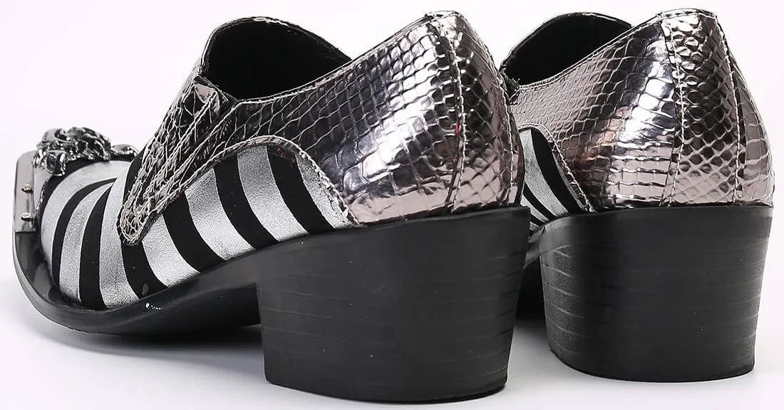 Мужские лоферы Santimon с металлическим носком, с отделкой под льва, двухцветные, кожаные, стильные, для вечеринок, бальных танцев, свадеб, кожаная обувь, серебряный
Мужские лоферы Santimon с металлическим носком, с отделкой под льва, двухцветные, кожаные, стильные, для вечеринок, бальных танцев, свадеб, кожаная обувь, серебряный