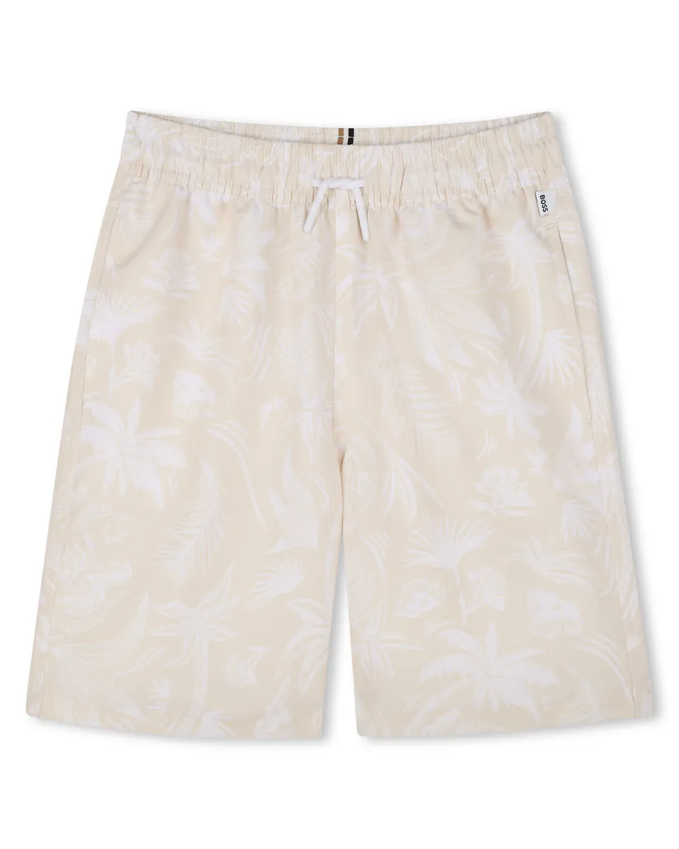 Плавки для мальчиков с тропическим принтом и завязками BOSS Kidswear, цвет Crudo
Плавки для мальчиков с тропическим принтом и завязками BOSS Kidswear, цвет Crudo