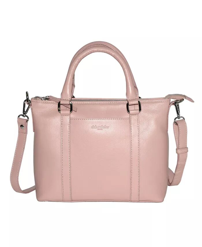 Кожаная сумка через плечо с ручками сверху Club Rochelier, розовый
Кожаная сумка через плечо с ручками сверху Club Rochelier, розовый