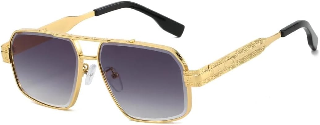 Женские солнцезащитные очки с двойной перемычкой, градиентной квадратной оправой, роскошная оправа, для активного отдыха и путешествий, модные мужские очки с защитой от УФ-излучения UV400 UATXTAU, Golden Grey
Женские солнцезащитные очки с двойной перемычкой, градиентной квадратной оправой, роскошная оправа, для активного отдыха и путешествий, модные мужские очки с защитой от УФ-излучения UV400 UATXTAU, Golden Grey