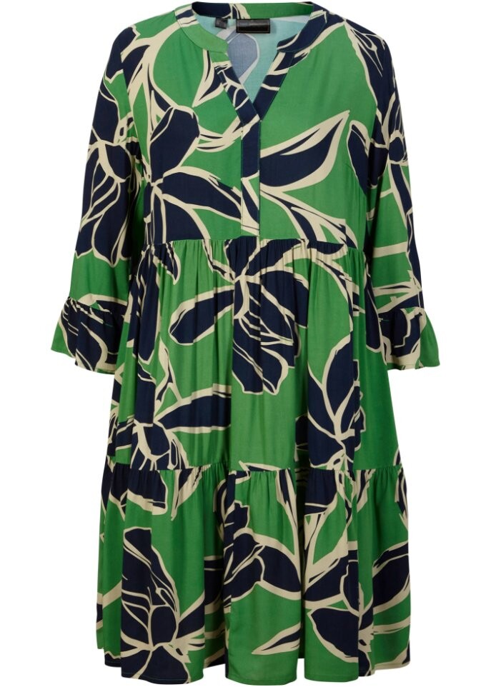 Ярусное платье из вискозы с цветочным узором Bpc Selection, зеленый
Ярусное платье из вискозы с цветочным узором Bpc Selection, зеленый