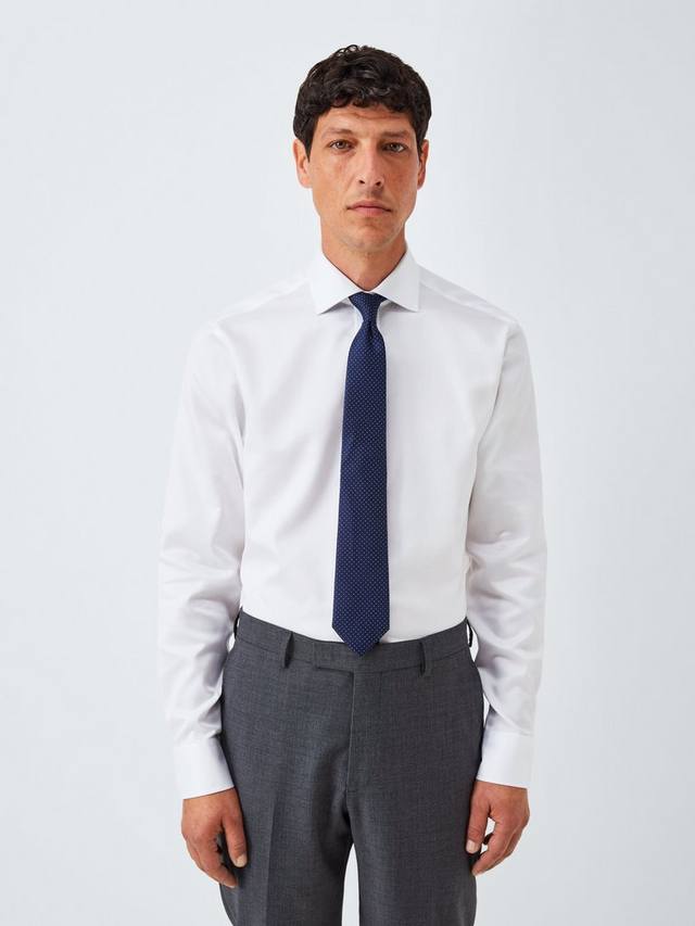 Не требующая глажки рубашка slim fit из хлопка dobby John Lewis, White
Не требующая глажки рубашка slim fit из хлопка dobby John Lewis, White