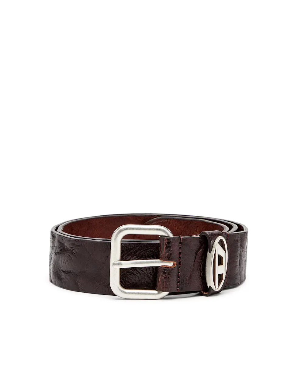 Мужской кожаный ремень с пряжкой Diesel, коричневый
Мужской кожаный ремень с пряжкой Diesel, коричневый