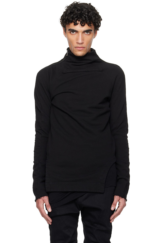 Толстовка с высоким воротником и арочным низом Julius, черный
Толстовка с высоким воротником и арочным низом Julius, черный