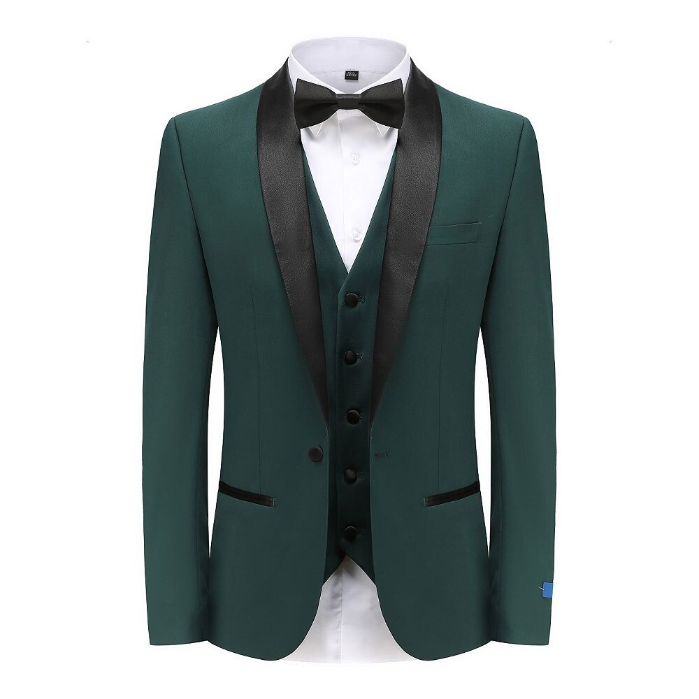 Мужской смокинг узкого кроя премиум-класса из 3 предметов с шалевыми лацканами Braveman, цвет Hunter Green
Мужской смокинг узкого кроя премиум-класса из 3 предметов с шалевыми лацканами Braveman, цвет Hunter Green