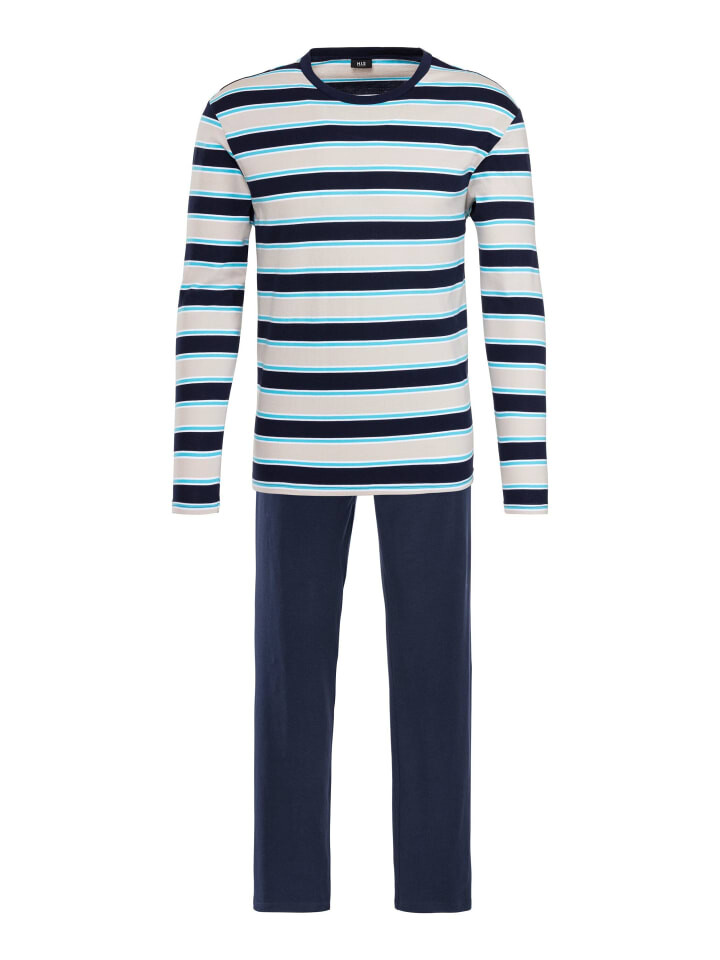 Пижама HIS, цвет navy, beige-navy-hellblau-gestreift
Пижама HIS, цвет navy, beige-navy-hellblau-gestreift