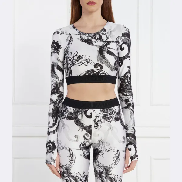 Укороченная блузка Versace, белый
Укороченная блузка Versace, белый