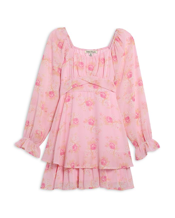 Детское платье из шифона с цветочным принтом и многослойной юбкой - Big Kid Charmed Hearts, розовый
Детское платье из шифона с цветочным принтом и многослойной юбкой - Big Kid Charmed Hearts, розовый