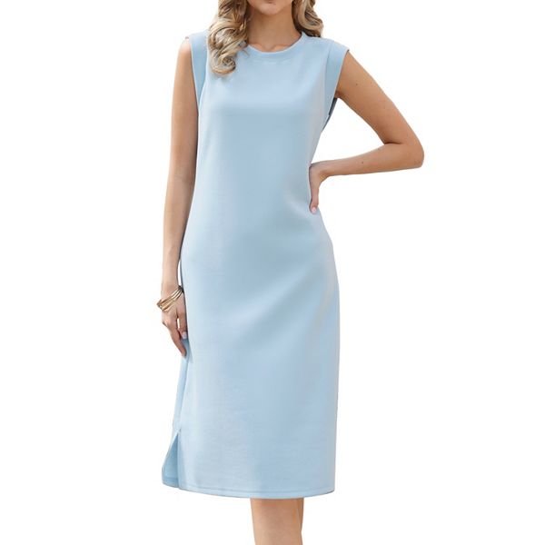 Летнее миди-платье для женщин без рукавов с круглым вырезом и разрезом Inspire Chic, Light Blue
Летнее миди-платье для женщин без рукавов с круглым вырезом и разрезом Inspire Chic, Light Blue