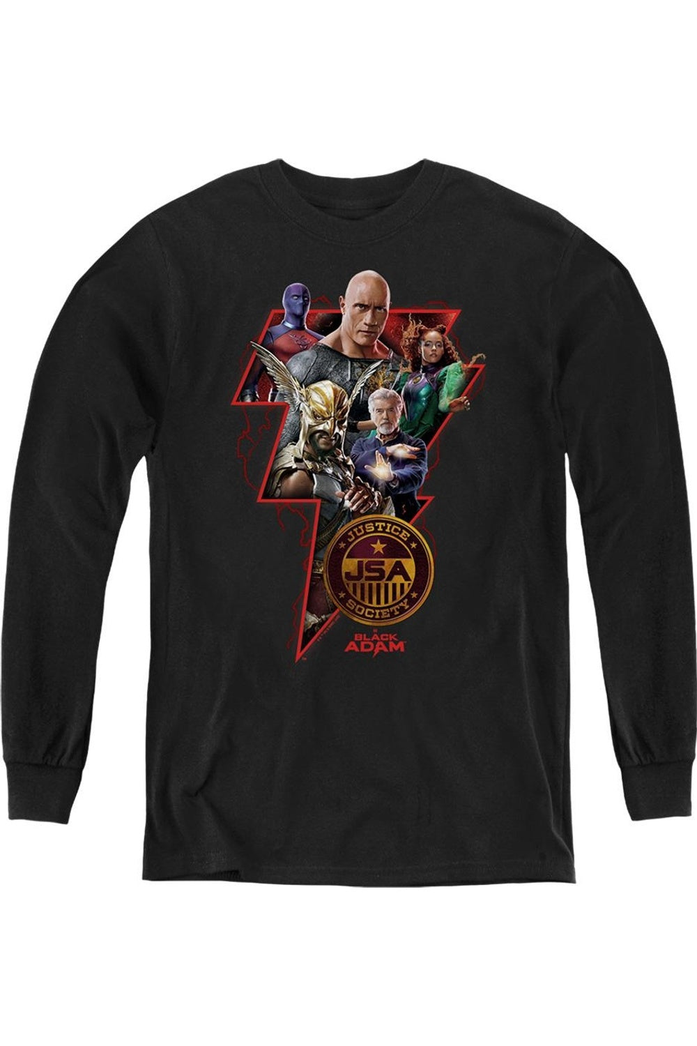 Черный Адам Болт персонажа худи с длинным рукавом для детей Gildan
Черный Адам Болт персонажа худи с длинным рукавом для детей Gildan