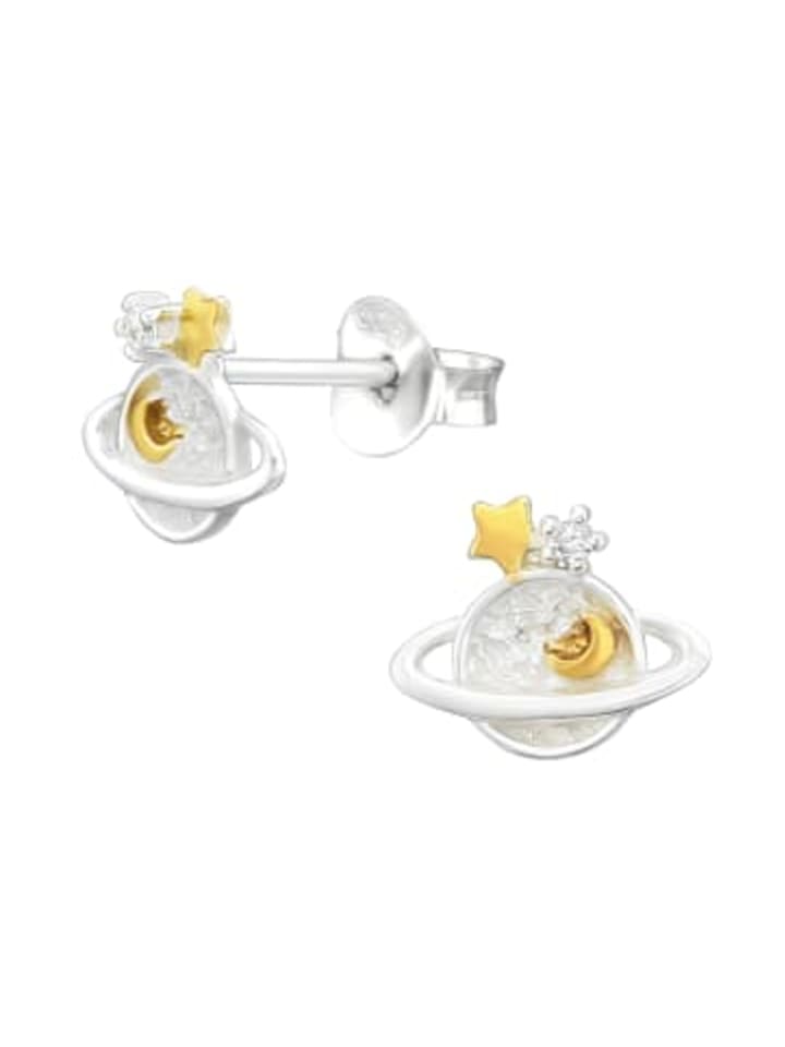 Alexander York Серьги-гвоздики SATURN из серебра 925 пробы, комплект из 2 штук
Alexander York Серьги-гвоздики SATURN из серебра 925 пробы, комплект из 2 штук