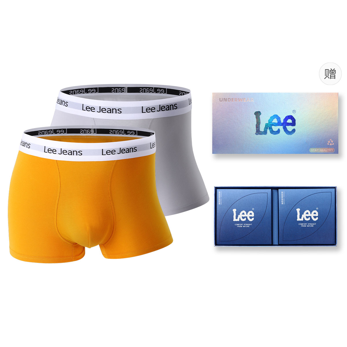 Трусы мужские подарочный набор из 2 полосок Lee, серый
Трусы мужские подарочный набор из 2 полосок Lee, серый