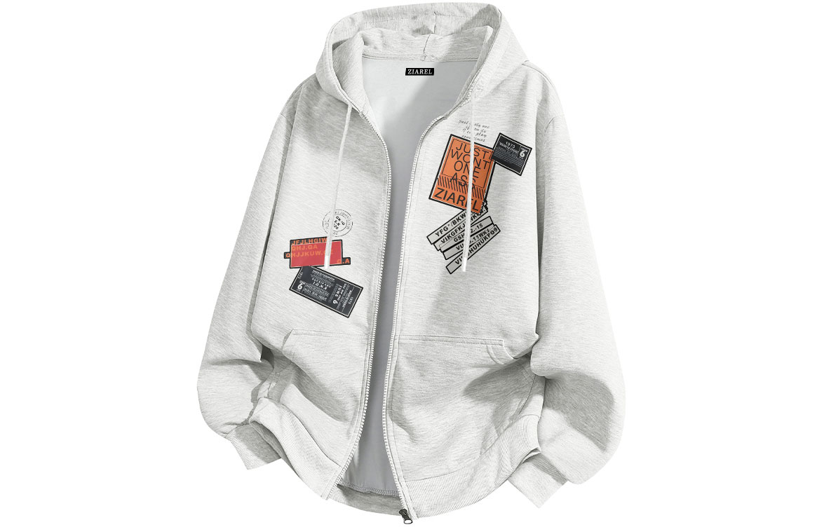Толстовка Unisex Hooded Moderate Cardigan ZIAREL, белый heather серый
Толстовка Unisex Hooded Moderate Cardigan ZIAREL, белый heather серый