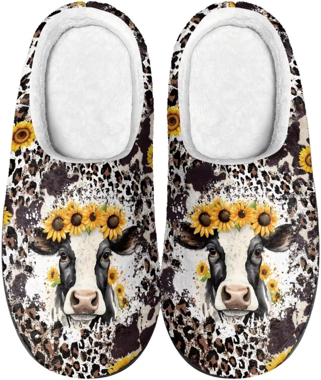 Домашние и тапочки для женщин, мужские удобные фланелевые теплые тапочки на плоской подошве, зимние домашние сабо Tofrimade, Leopard Cow Printed
Домашние и тапочки для женщин, мужские удобные фланелевые теплые тапочки на плоской подошве, зимние домашние сабо Tofrimade, Leopard Cow Printed