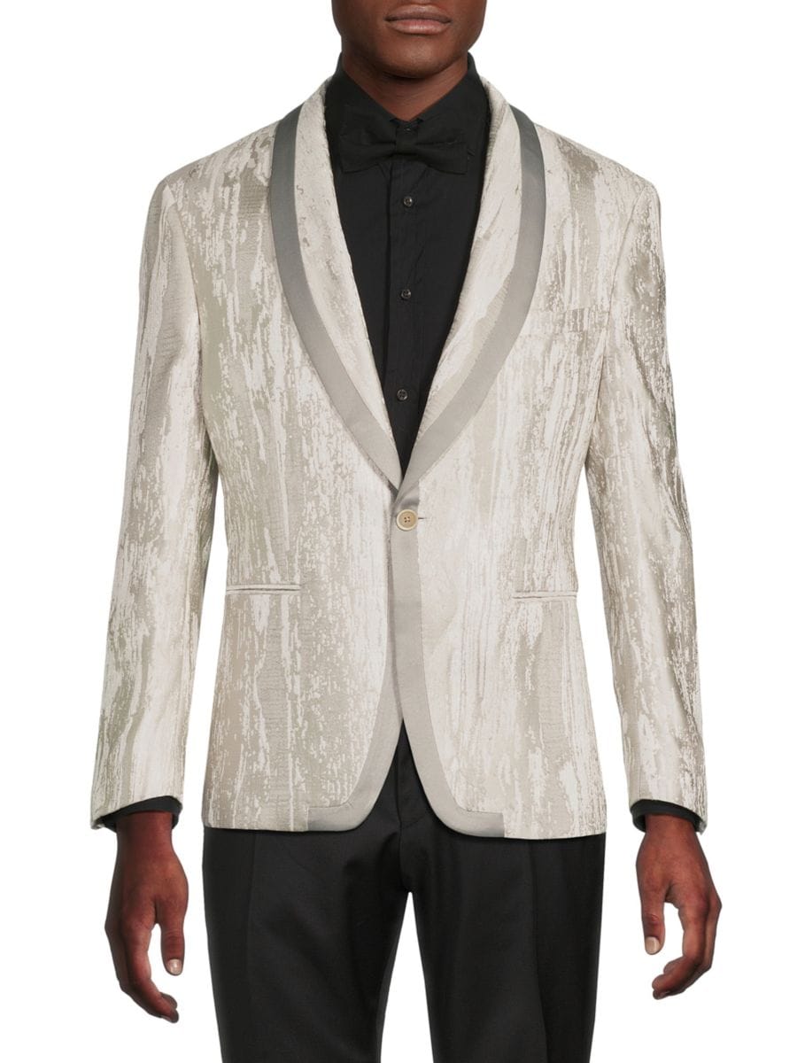 Жаккардовый приталенный блейзер с шалевыми лацканами Tallia, цвет Stone
Жаккардовый приталенный блейзер с шалевыми лацканами Tallia, цвет Stone