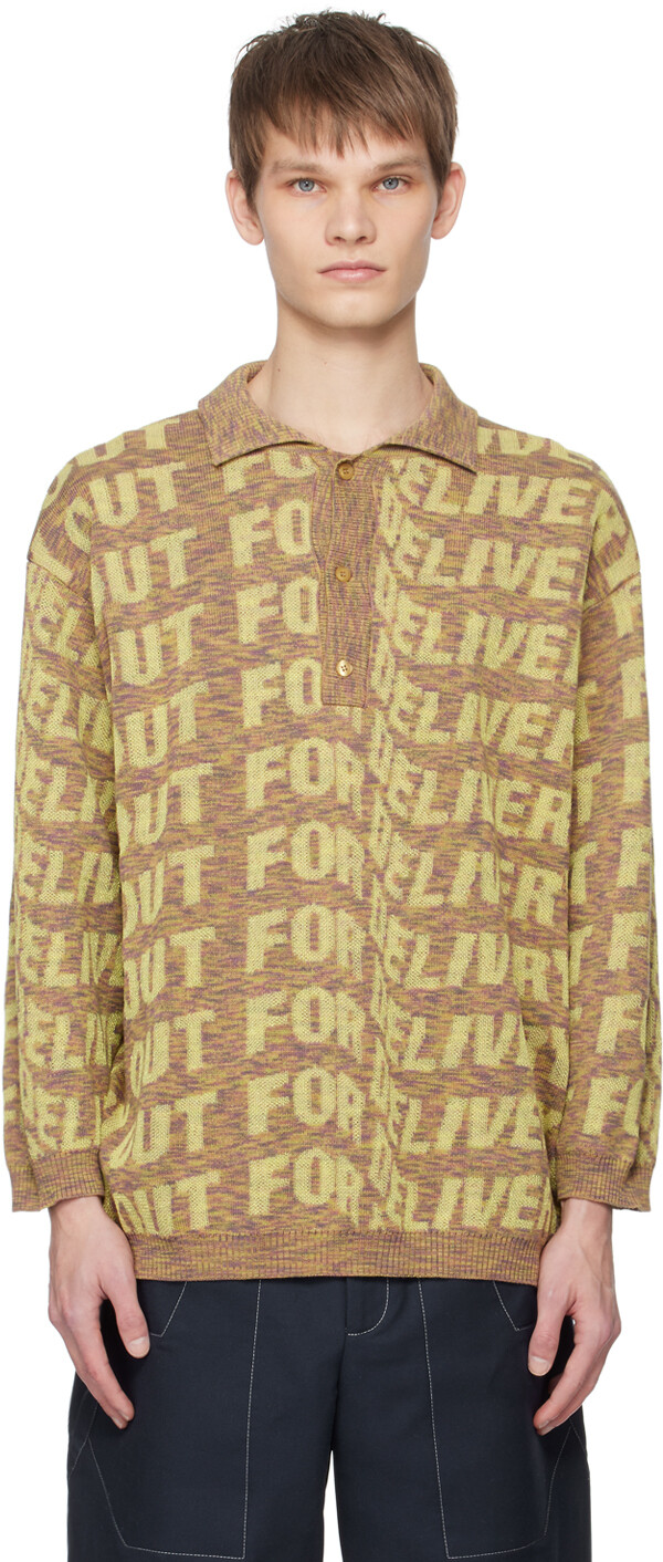 Бежевая футболка-поло Henrik Vibskov
Бежевая футболка-поло Henrik Vibskov