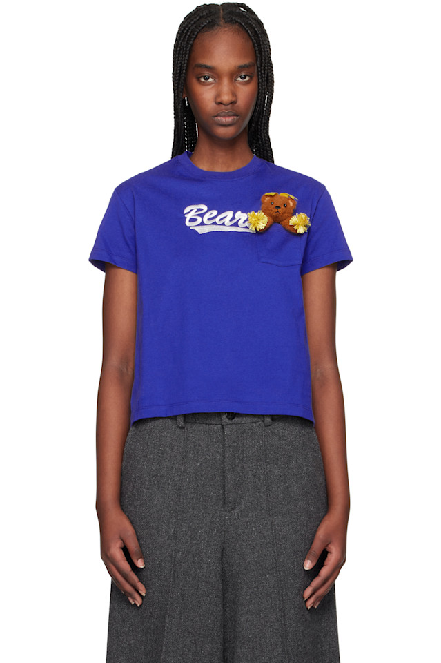 Футболка с медведем для черлидинга Doublet, синий
Футболка с медведем для черлидинга Doublet, синий