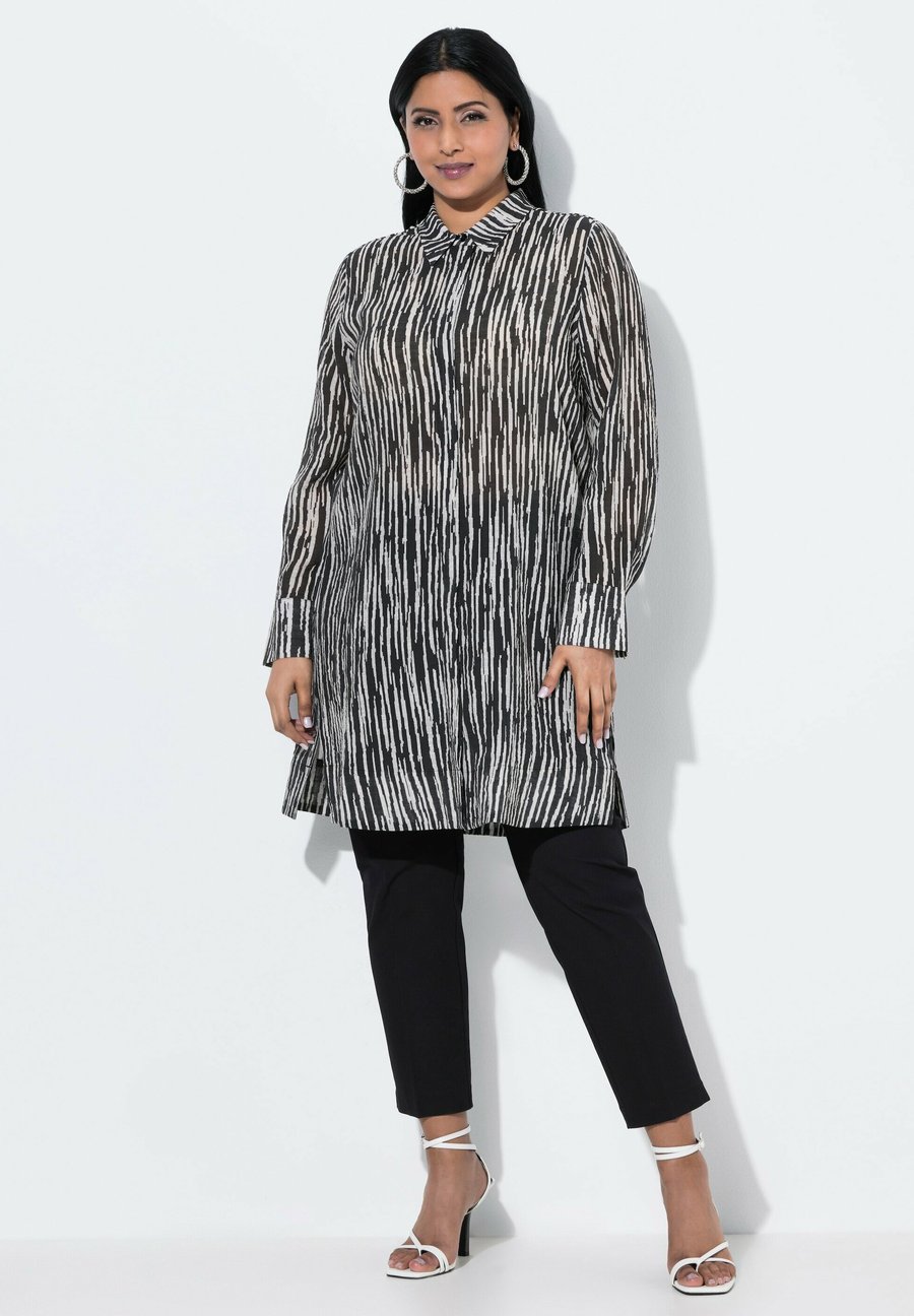 Блуза Ulla Popken TEXTURED STRIPED, Black
Блуза Ulla Popken TEXTURED STRIPED, Black
