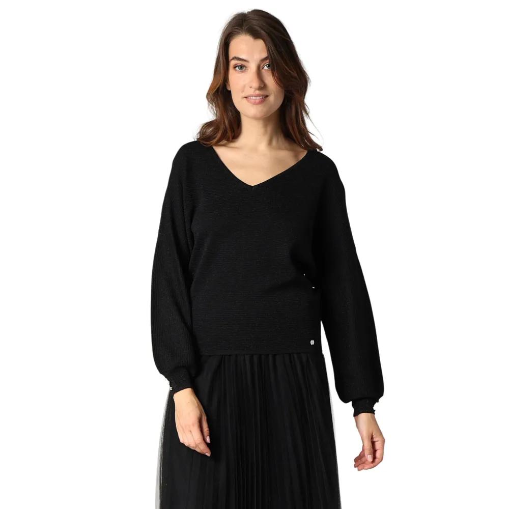 Свитер Deeluxe Kiara M+ v neck, черный
Свитер Deeluxe Kiara M+ v neck, черный