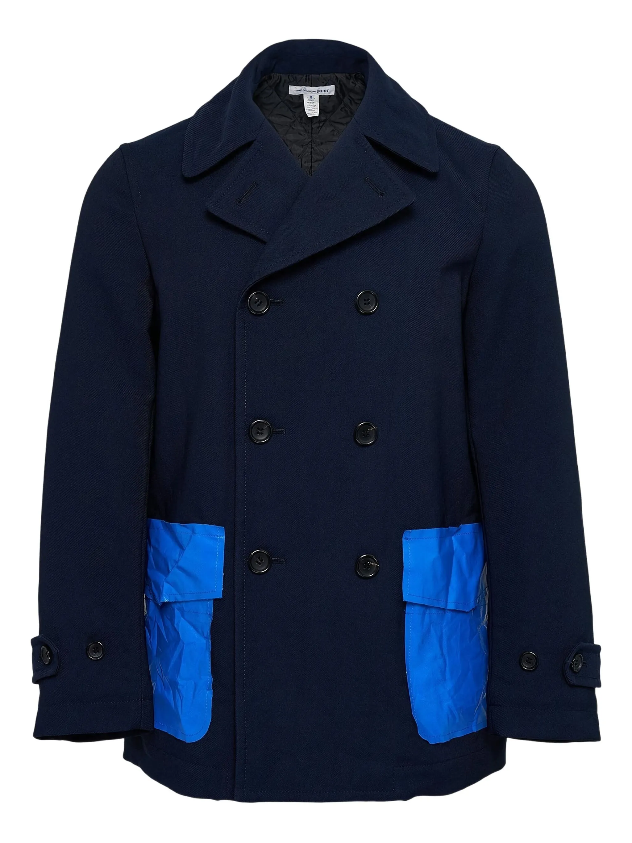 Двубортный пиджак Comme Des Garçons Shirt, синий
Двубортный пиджак Comme Des Garçons Shirt, синий