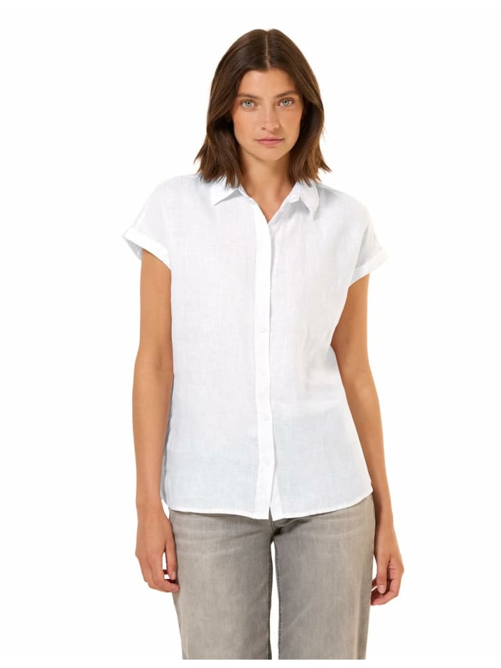 Cecil Женская блузка с короткими рукавами белого цвета
Cecil Женская блузка с короткими рукавами белого цвета