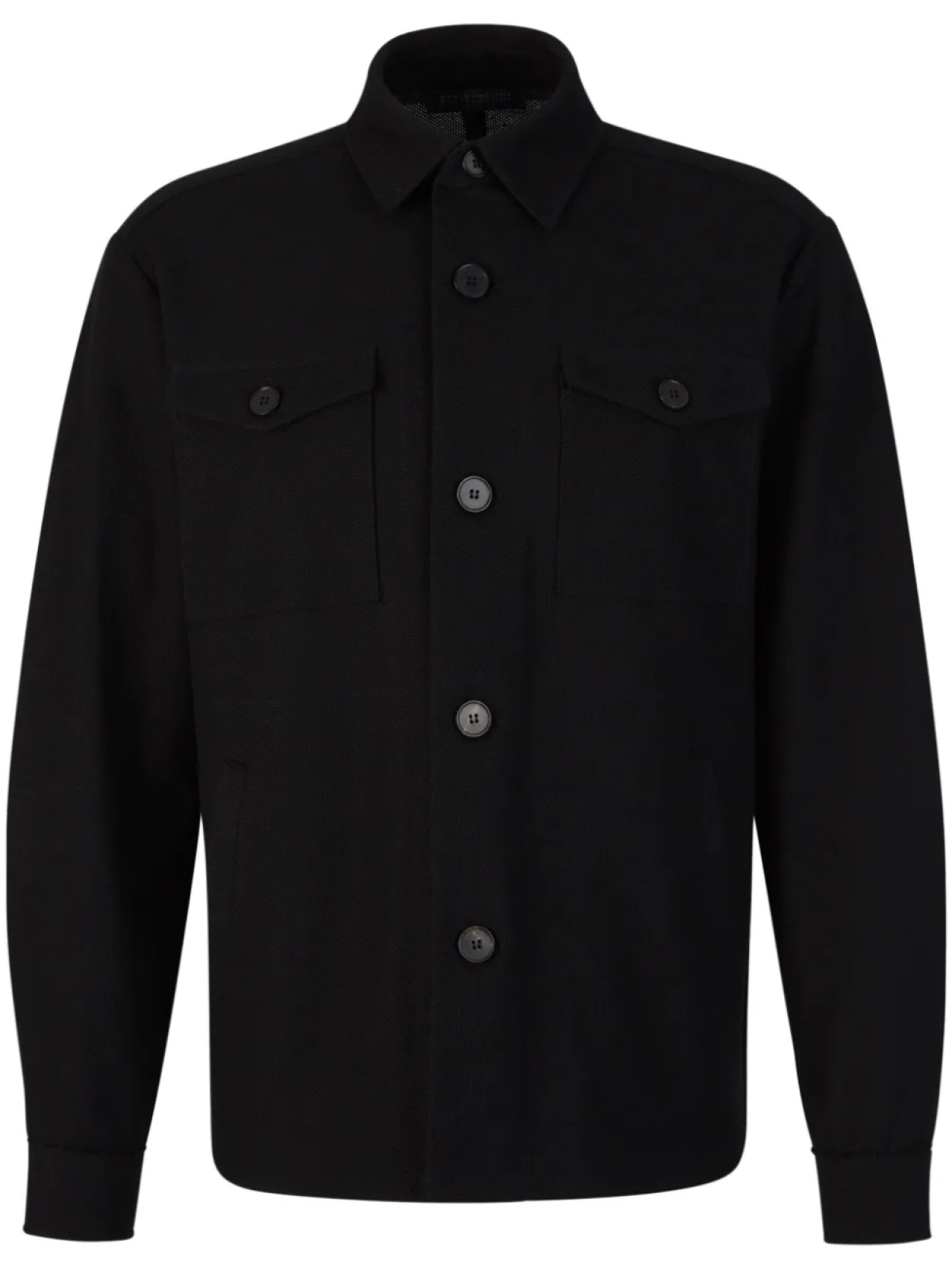 Harris Wharf London хлопковая куртка-рубашка, черный
Harris Wharf London хлопковая куртка-рубашка, черный