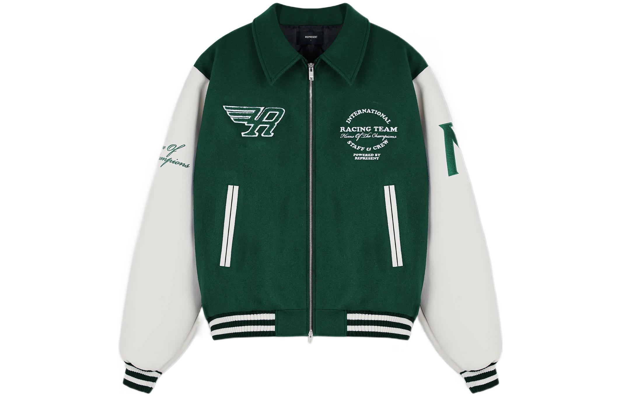 REPRESENT Куртка команды гонщиков Varsity, Green
REPRESENT Куртка команды гонщиков Varsity, Green