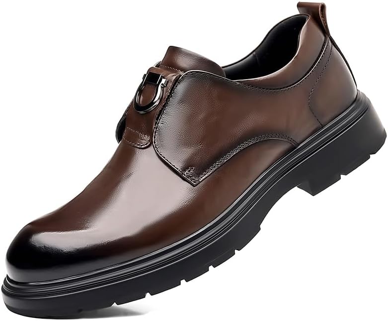 Мужские кожаные оксфорды на платформе, деловые туфли с классическим округлым носком и декоративной перфорацией, формальные деловые туфли, британские кожаные туфли, модные повседневные стильные туфли Lhyxu, коричневый
Мужские кожаные оксфорды на платформе, деловые туфли с классическим округлым носком и декоративной перфорацией, формальные деловые туфли, британские кожаные туфли, модные повседневные стильные туфли Lhyxu, коричневый