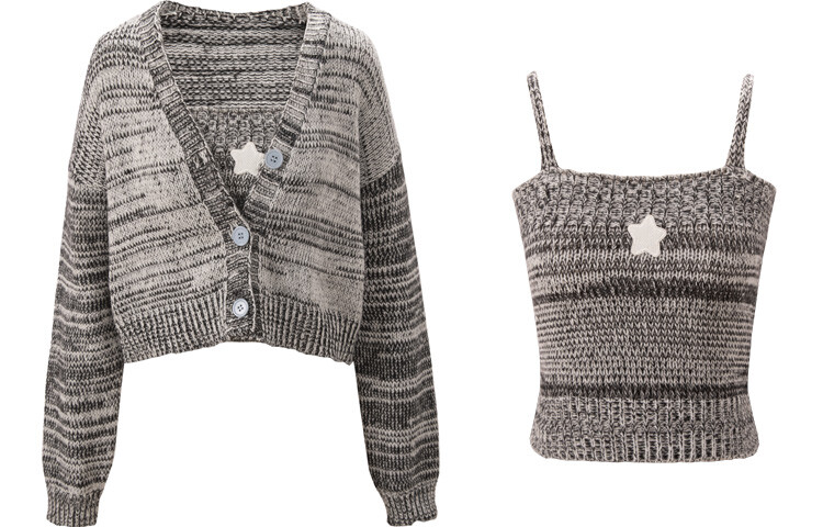 UNIFREE Женский трикотаж, Серый комплект-двойка (кардиган+жилет)
UNIFREE Женский трикотаж, Серый комплект-двойка (кардиган+жилет)