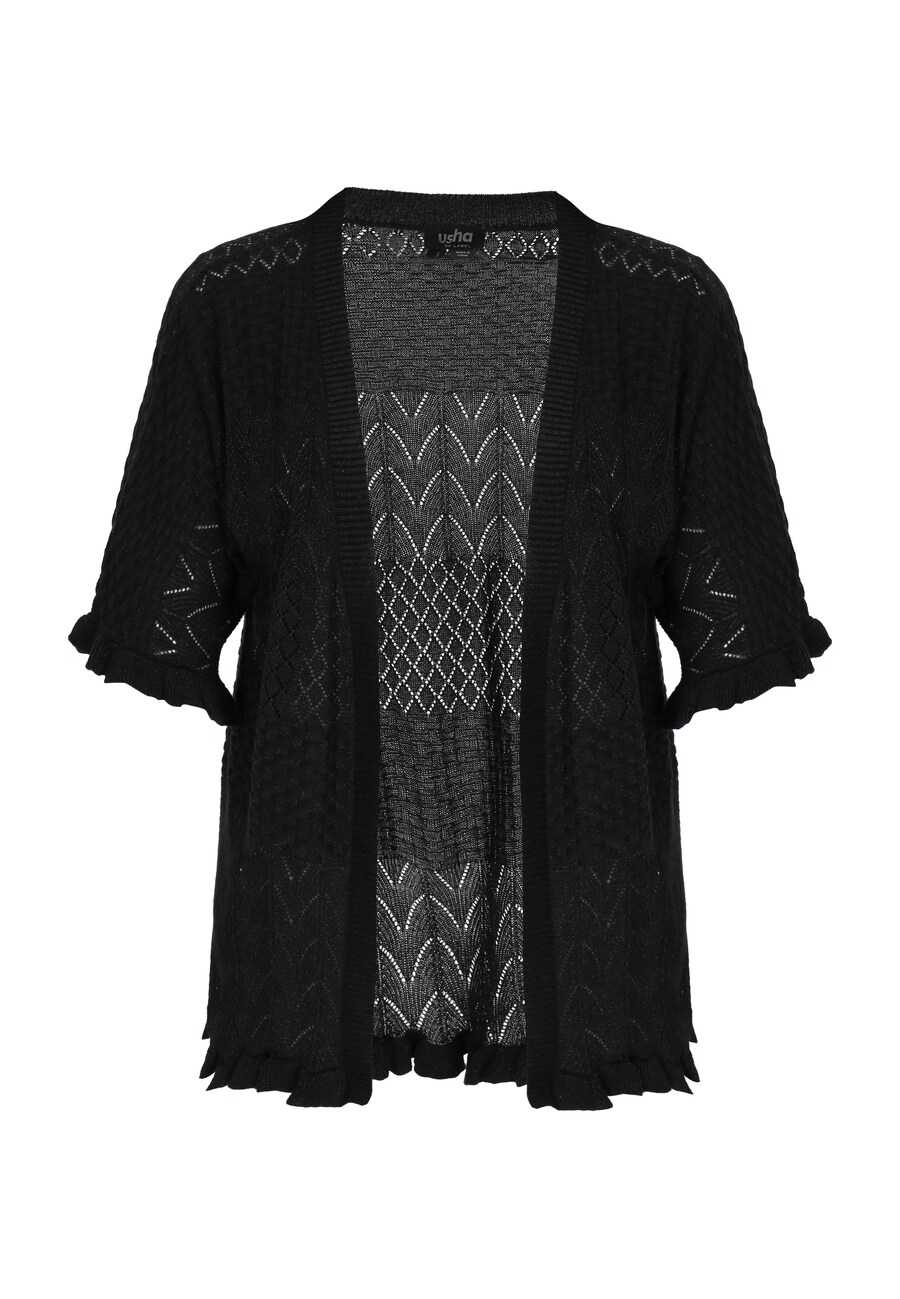 Вязаный кардиган usha BLACK LABEL Fashion Look, черный
Вязаный кардиган usha BLACK LABEL Fashion Look, черный