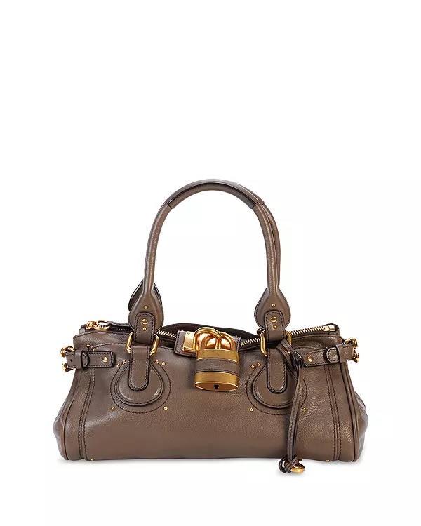 Сумка через плечо с замком Паддингтона Chloé, бежевый
Сумка через плечо с замком Паддингтона Chloé, бежевый